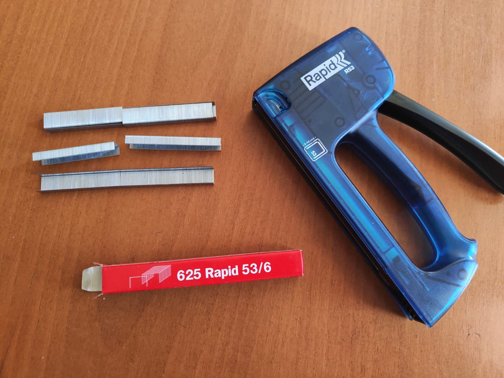 Rapid’os 16 Agrafage R53 agrafeuse manuelle bleue pour agrafes 4–10 mm