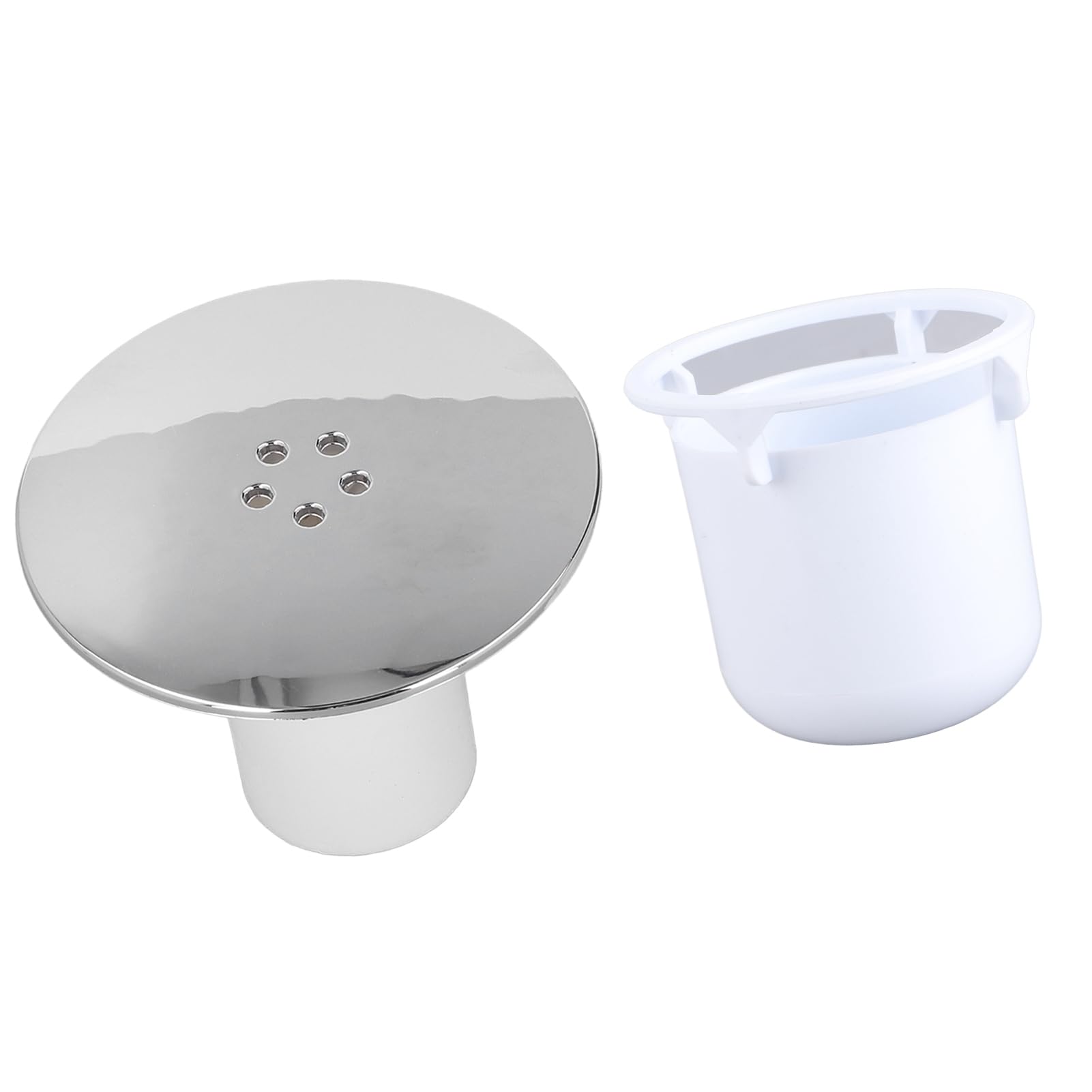 Omabeta Home Décor & Bathroom Décor couvercle de bonde de douche chromé 90 mm