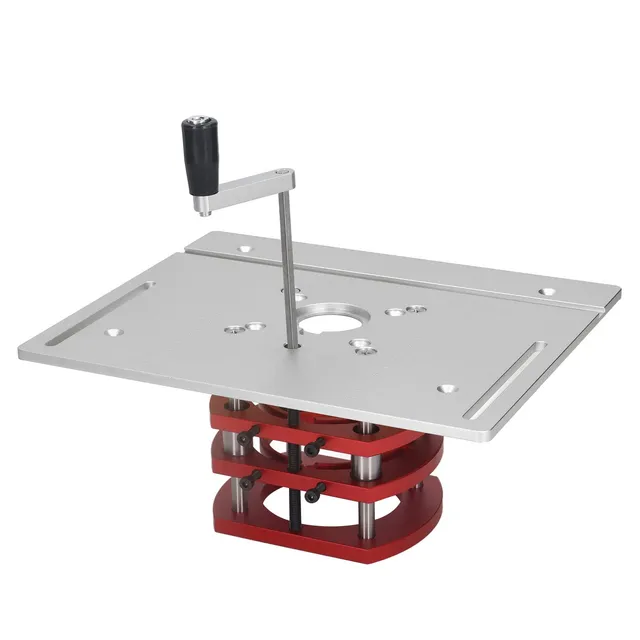 Omabeta Table de défonceuse Lfit avec système de levage standard argent