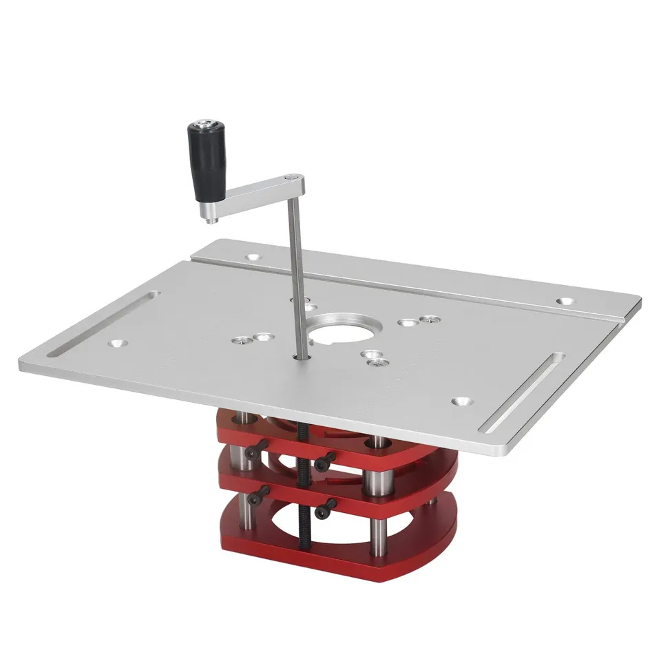 Omabeta Table de défonceuse Lfit avec système de levage standard argent