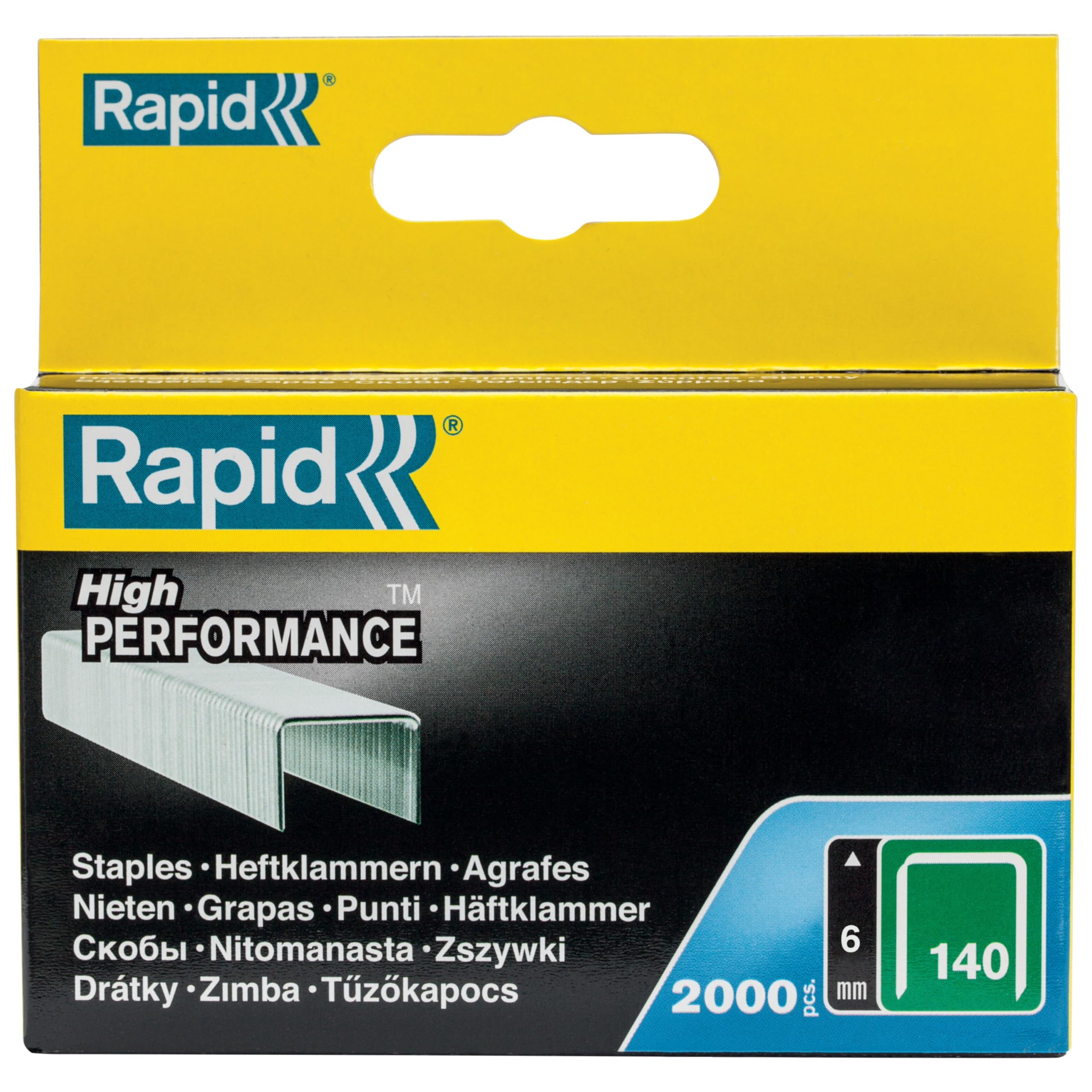 Rapid’os 16 Agrafage 11905731 agrafes n°140 6 mm boîte de 2000 galvanisées