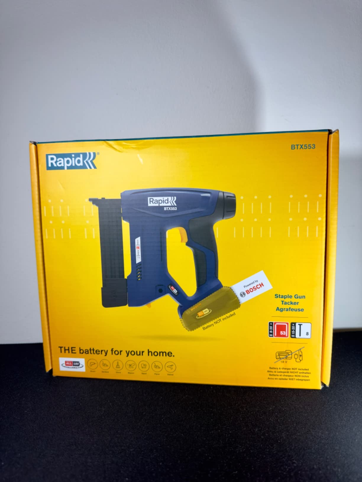 Rapid Agrafage BTX553 agrafeuse-cloueuse 18 V sans batterie