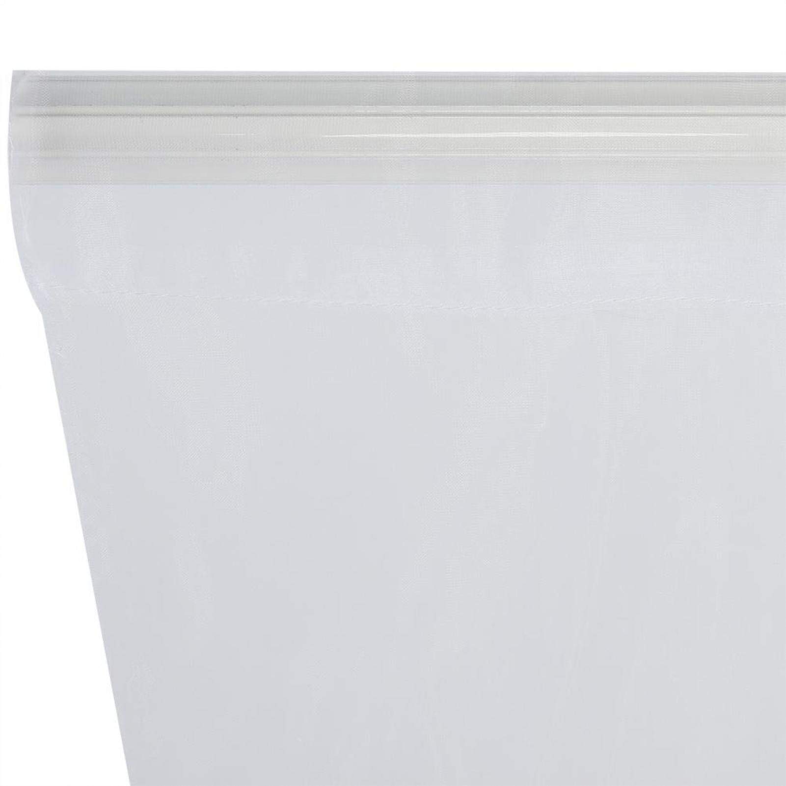 Omabeta Home Décor & Bathroom Décor rideau blanc à passe-tringle transparent pour balcon