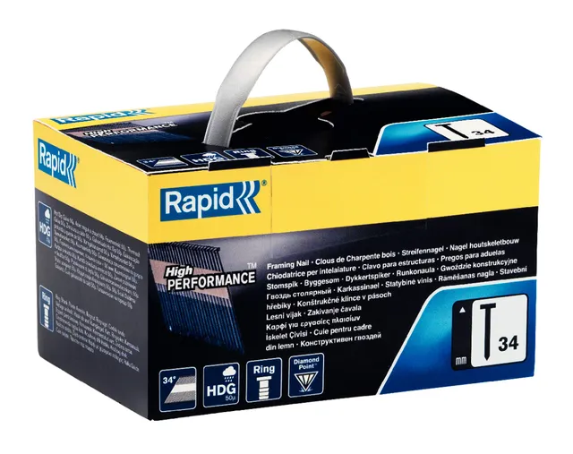 Rapid’os 16 Clouage clous n°34 HDG 34-D/50 mm boîte de 1 200 galvanisés