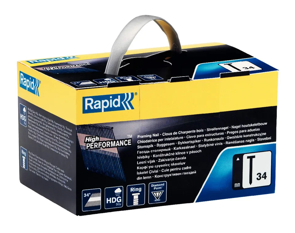 Rapid’os 16 Clouage clous n°34 HDG 34-D/50 mm boîte de 1 200 galvanisés