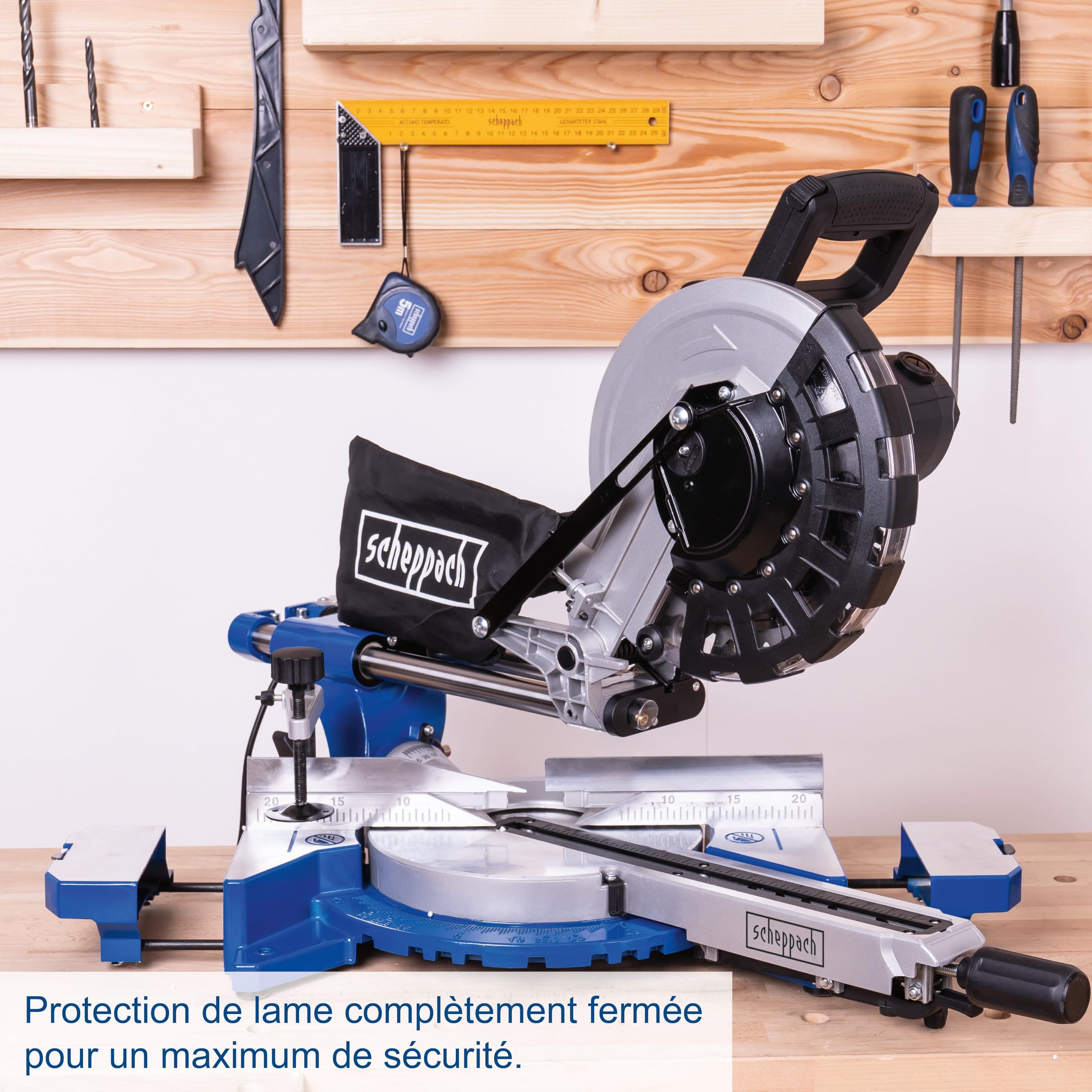 Scheppach HM Series HM254 scie à onglets 2000 W Ø 255 mm avec laser