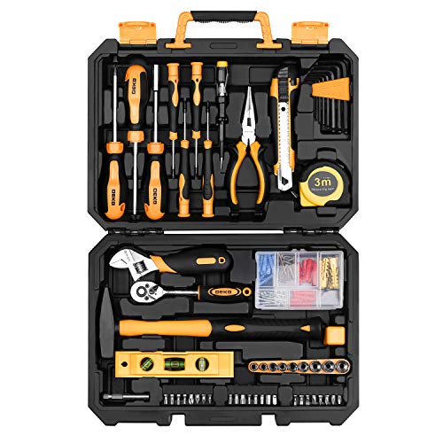 DEKOPRO TOOL KIT ensemble d’outils 100 pièces avec coffret noir