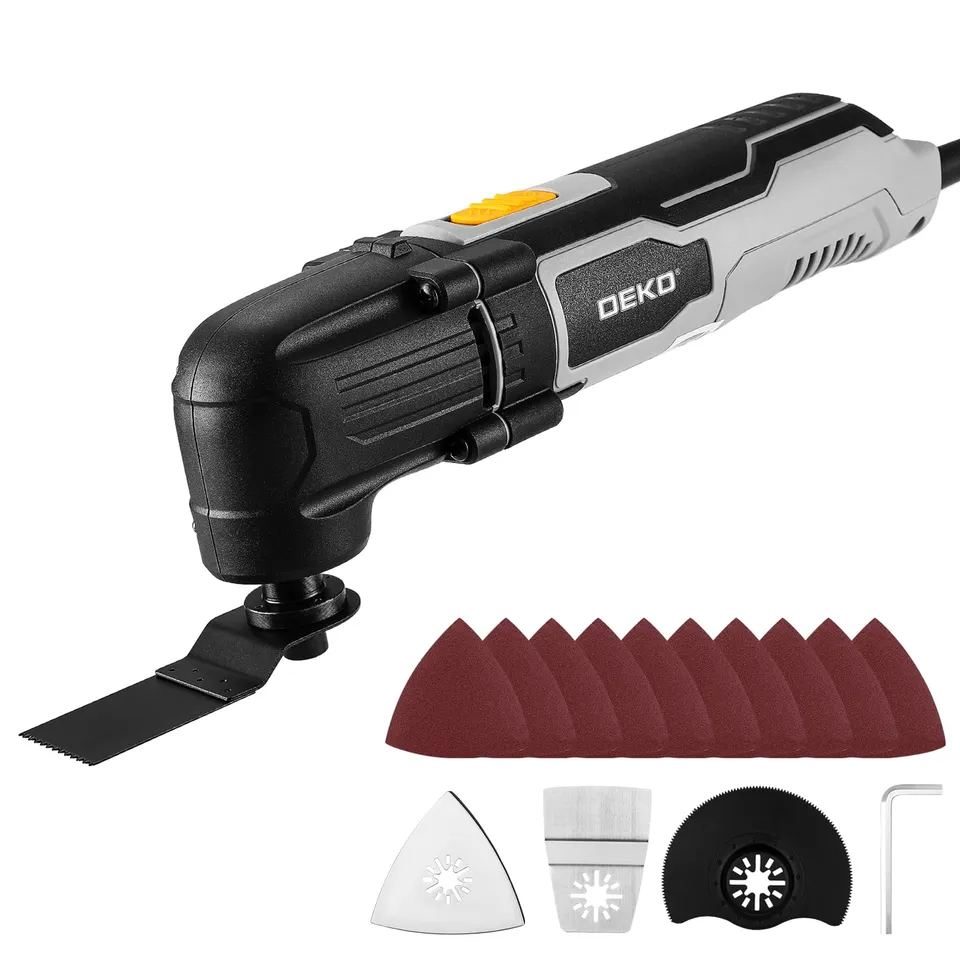DEKOPRO POWER TOOLS outil multifonction oscillant 300 W filaire 6 vitesses