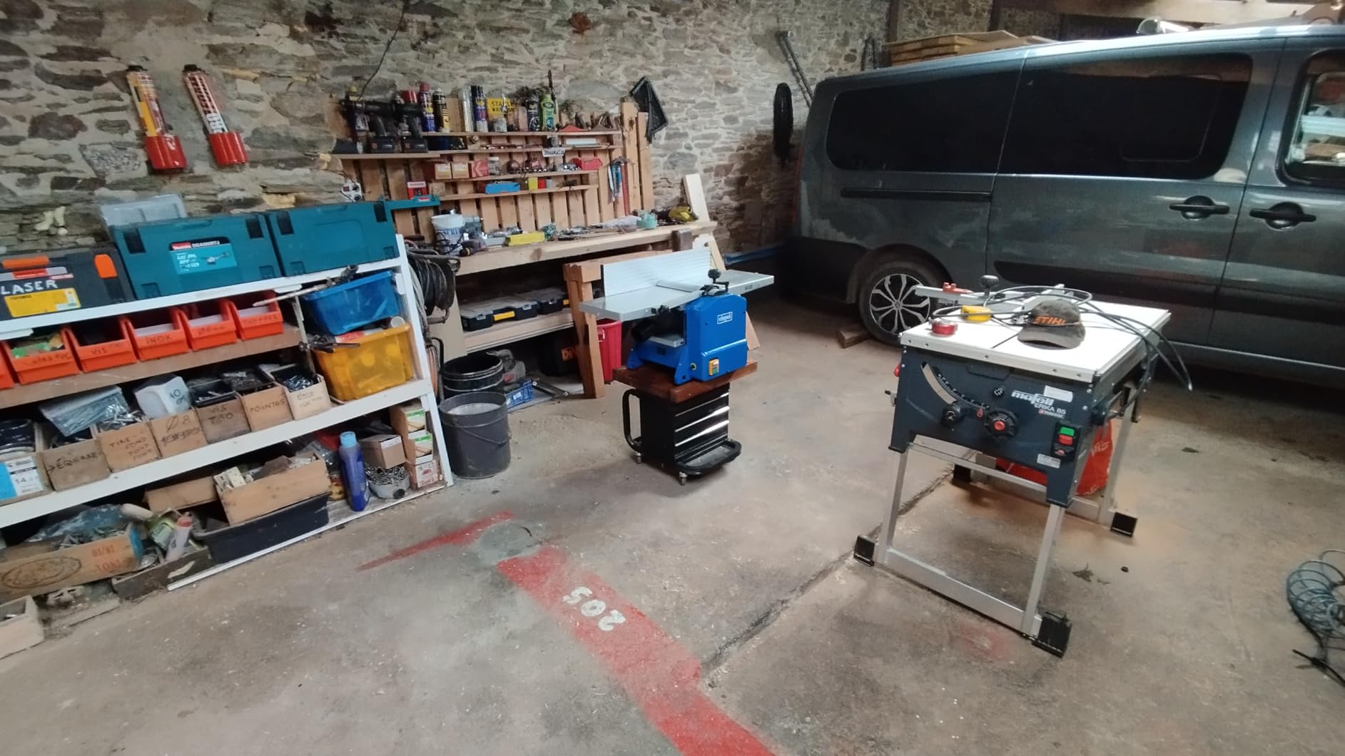 Scheppach HMS Series HMS1070 Raboteuse dégauchisseuse 1500 W compacte