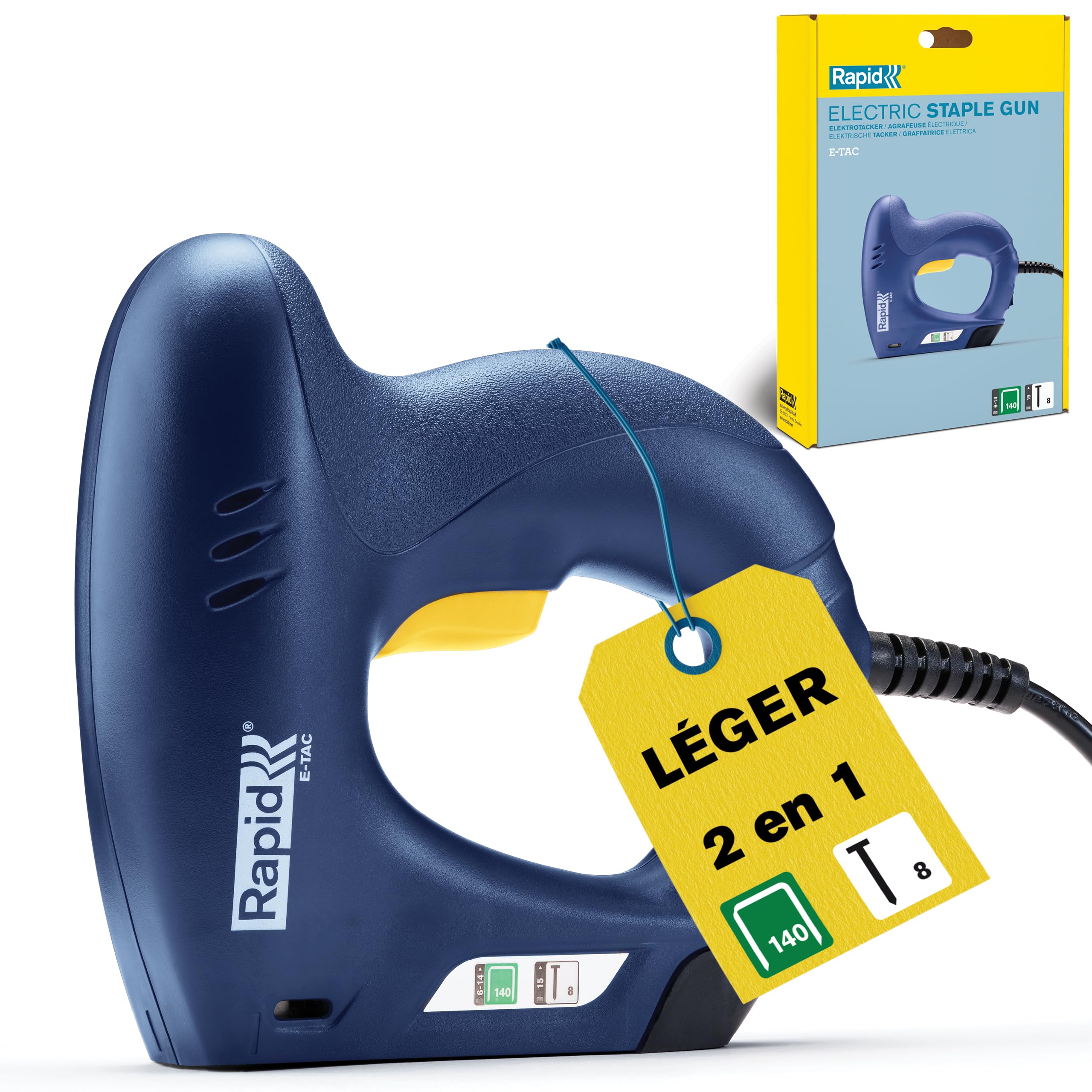 Rapid’os 16 Agrafage E-TAC agrafeuse électrique, blister