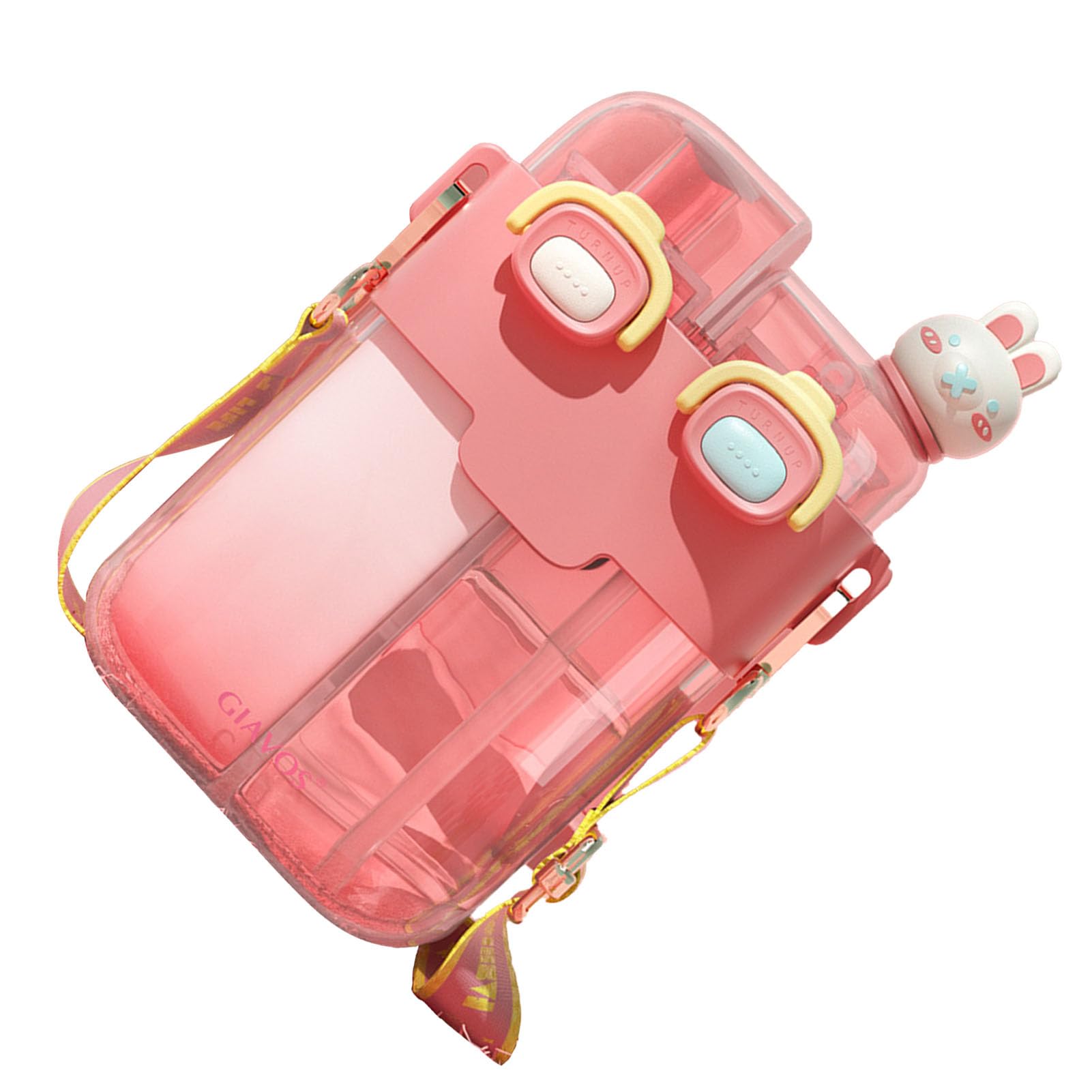 Omabeta Toys & Games bouteille d’eau double compartiment avec paille, modèle 6