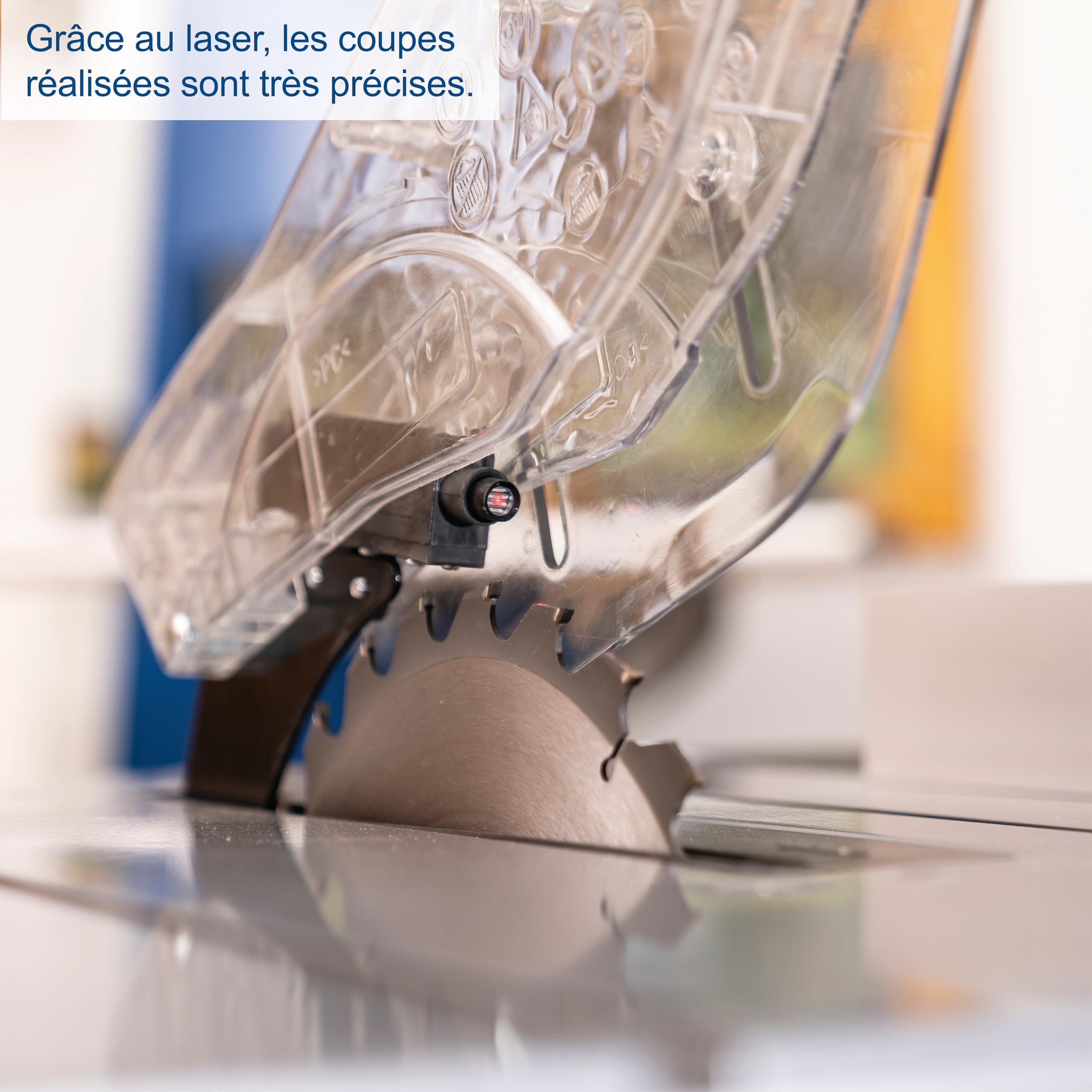 Scheppach HM Series HS250L scie sur table, 2000 W, lame 254 mm avec laser