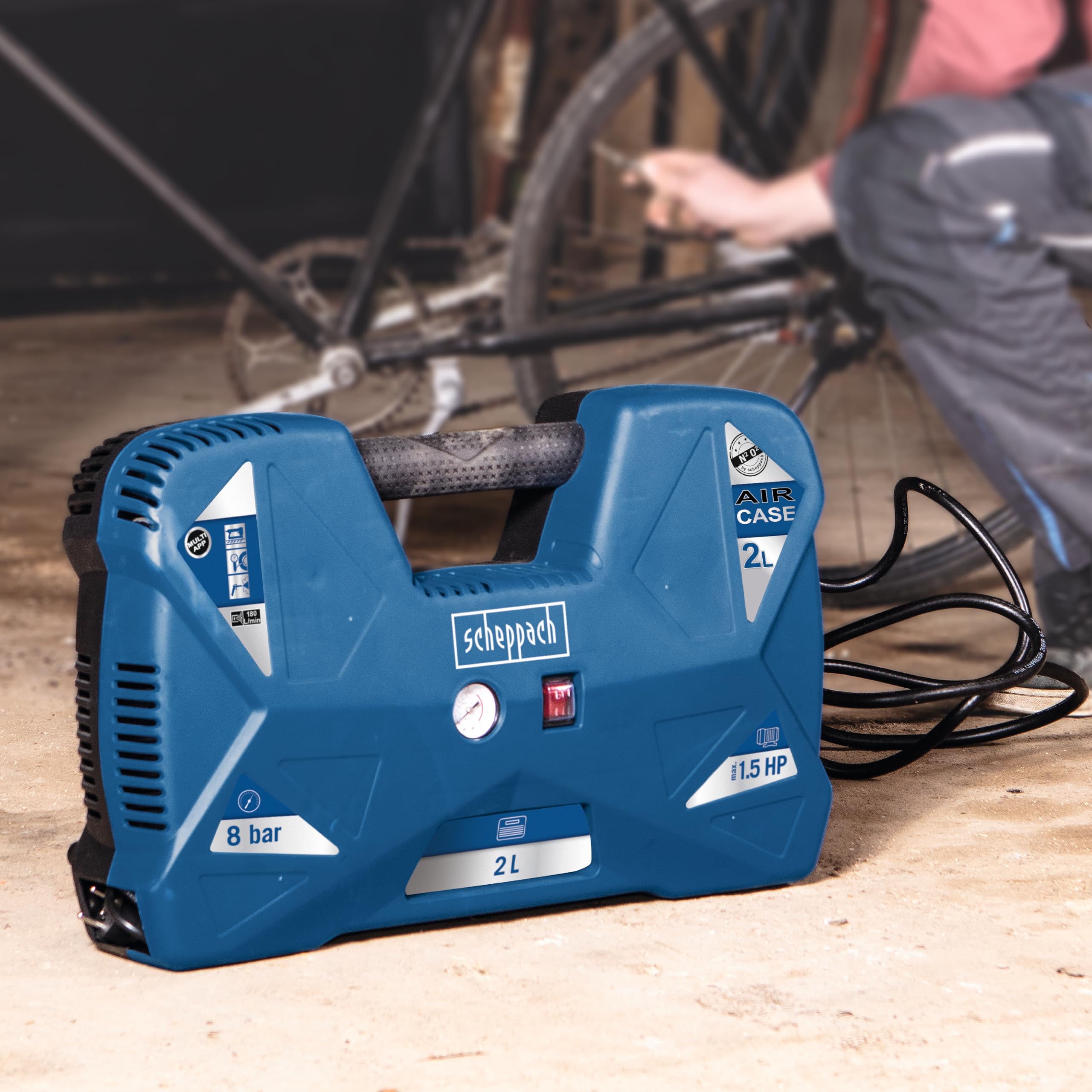 Scheppach HC Series Aircase compresseur 8,4 kg 8 bar sans huile