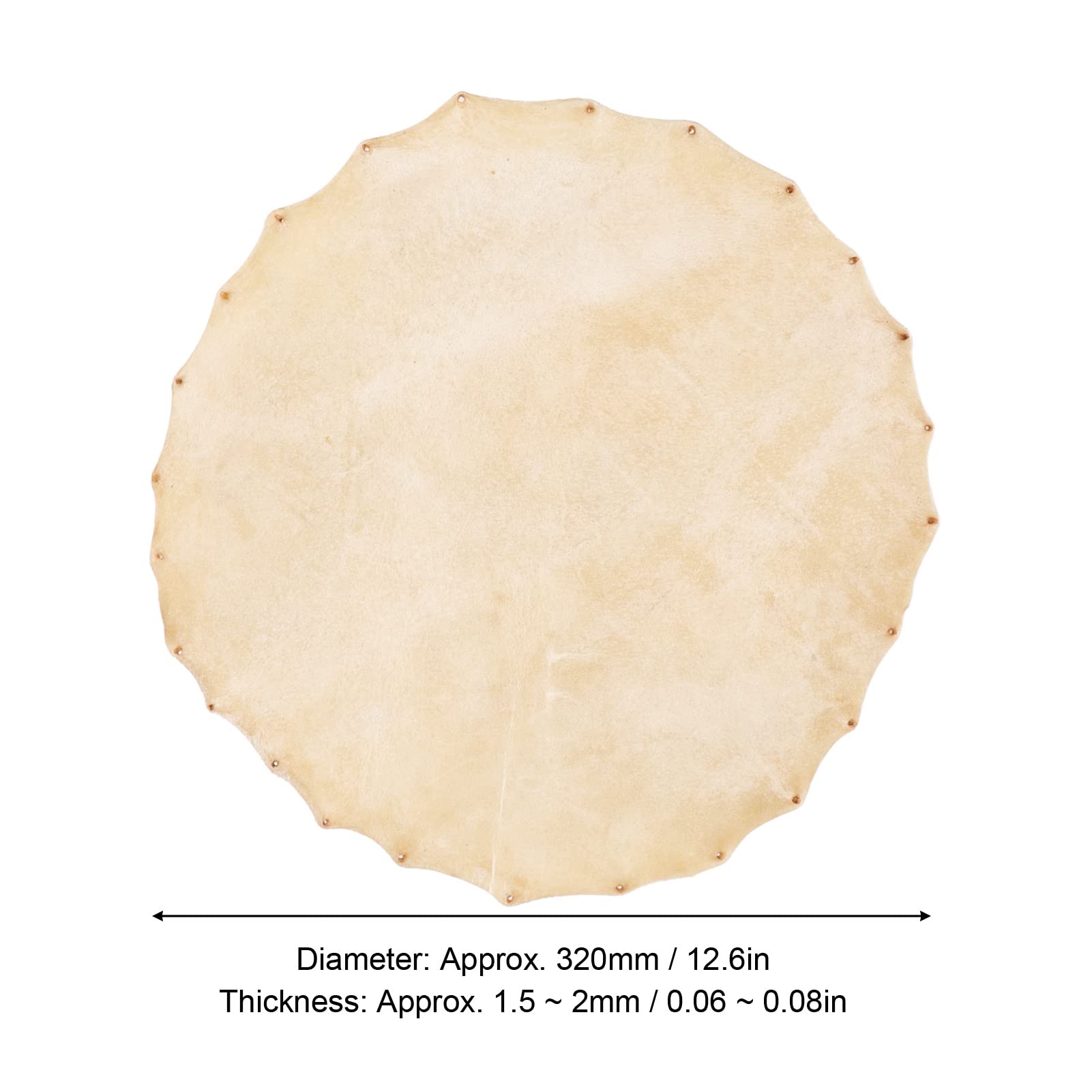 Omabeta Toys & Games peau de chèvre pour djembé 320 mm naturelle