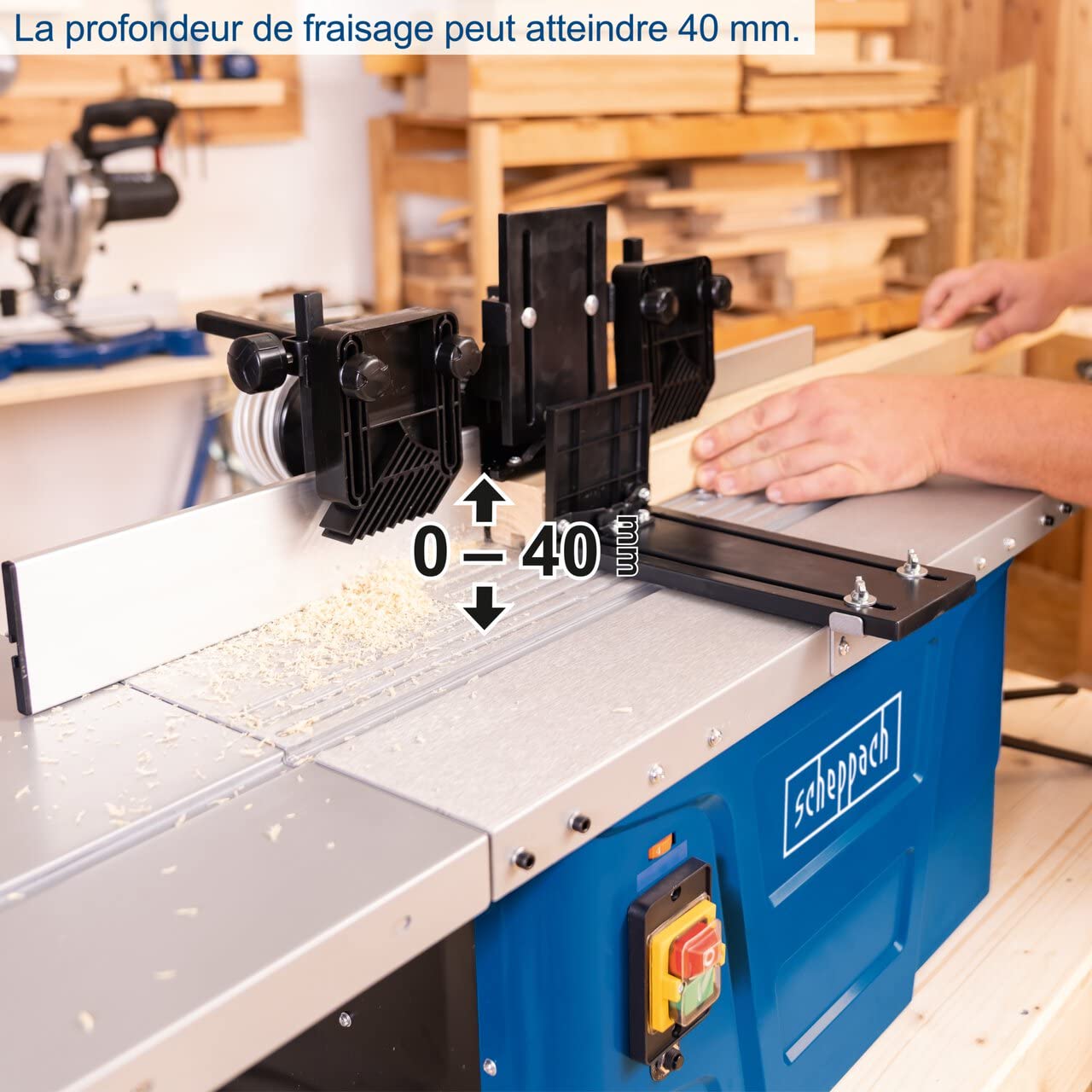 Scheppach HF Series HF50 fraiseuse à bois 1 500 W vitesse variable