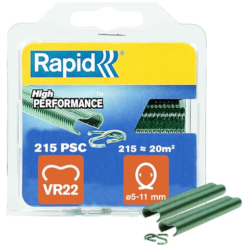 Rapid’os 16 Jardin Rapid VR22 agrafes à grillage vertes 215 pièces galvanisées
