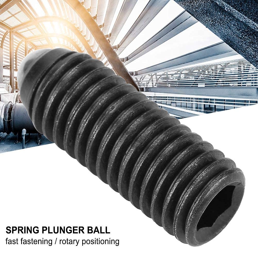 Omabeta Fasteners, Screws & Springs poussoirs à bille M10×30, lot de 10 en acier carbone