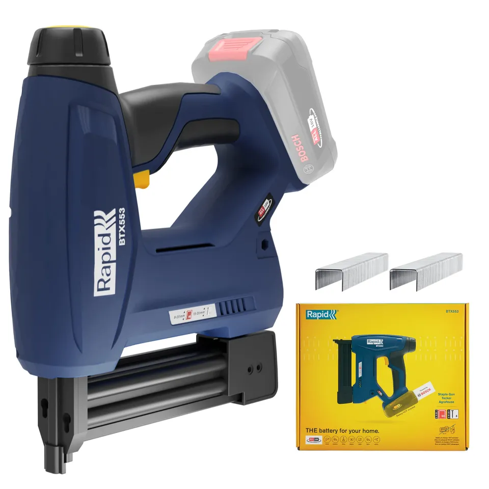 Rapid Agrafage BTX553 agrafeuse-cloueuse 18 V sans batterie