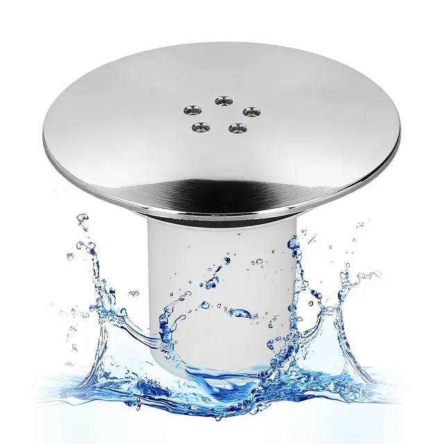 Omabeta Home Décor & Bathroom Décor couvercle de bonde douche 90 mm avec coupelle blanche