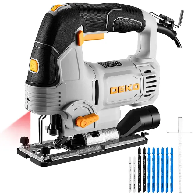 DEKOPRO POWER TOOLS scie sauteuse électrique 800 W avec laser
