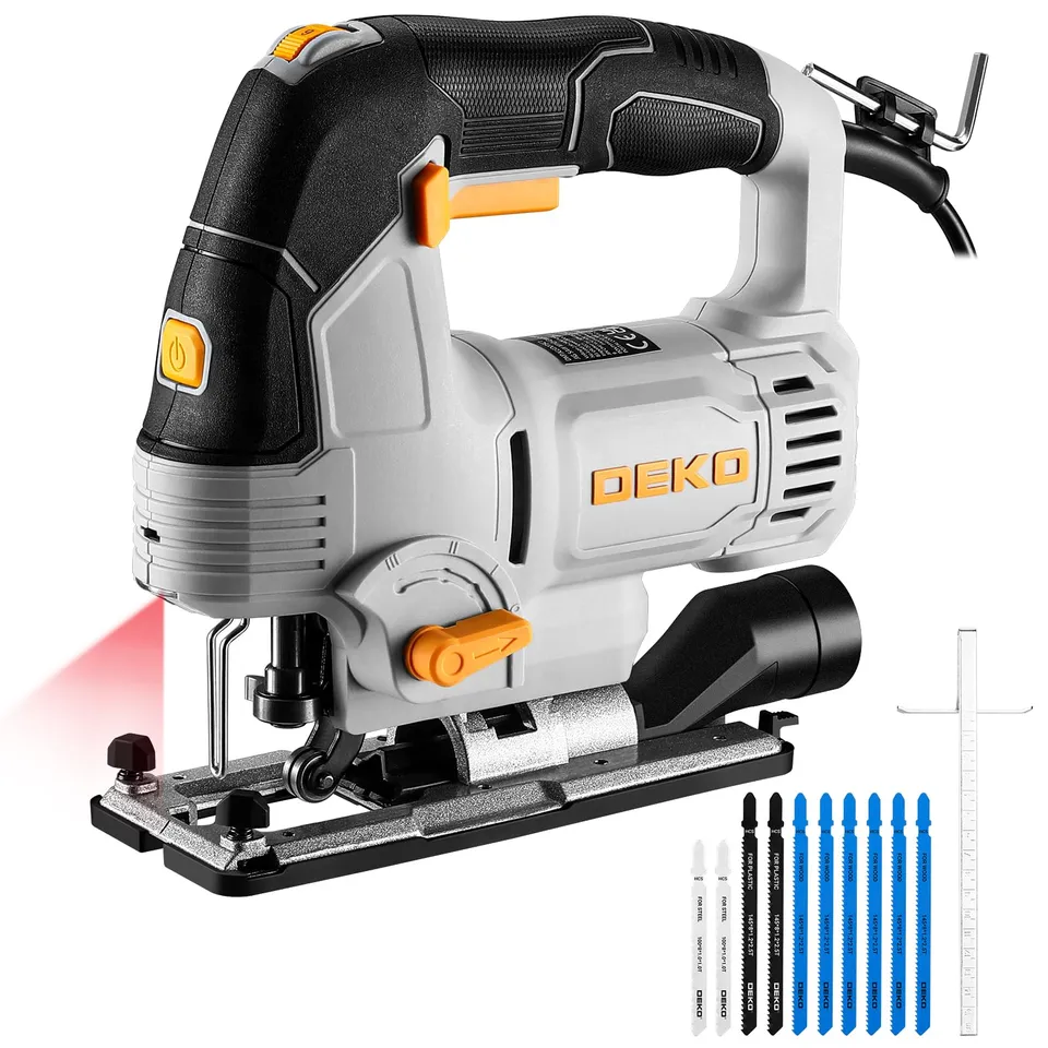 DEKOPRO POWER TOOLS scie sauteuse électrique 800 W avec laser