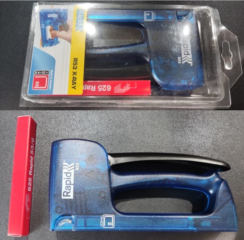 Rapid’os 16 Agrafage R53 agrafeuse manuelle bleue pour agrafes 4–10 mm