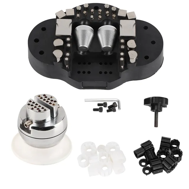 Omabeta Tools & Workshop Equipment Étau à boule de gravure 360° avec accessoires, métal et plastique