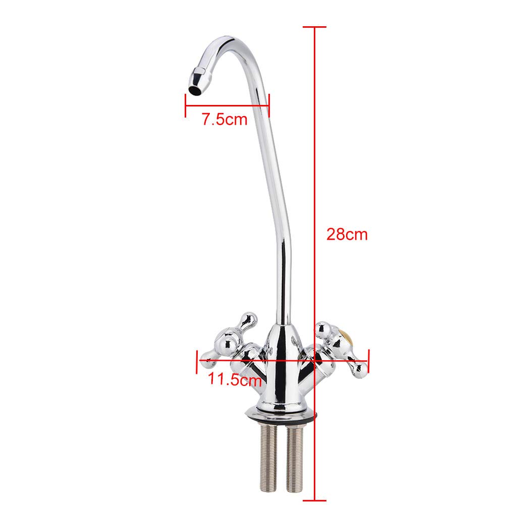 Omabeta robinet de cuisine pivotant 360° chromé pour filtre à eau