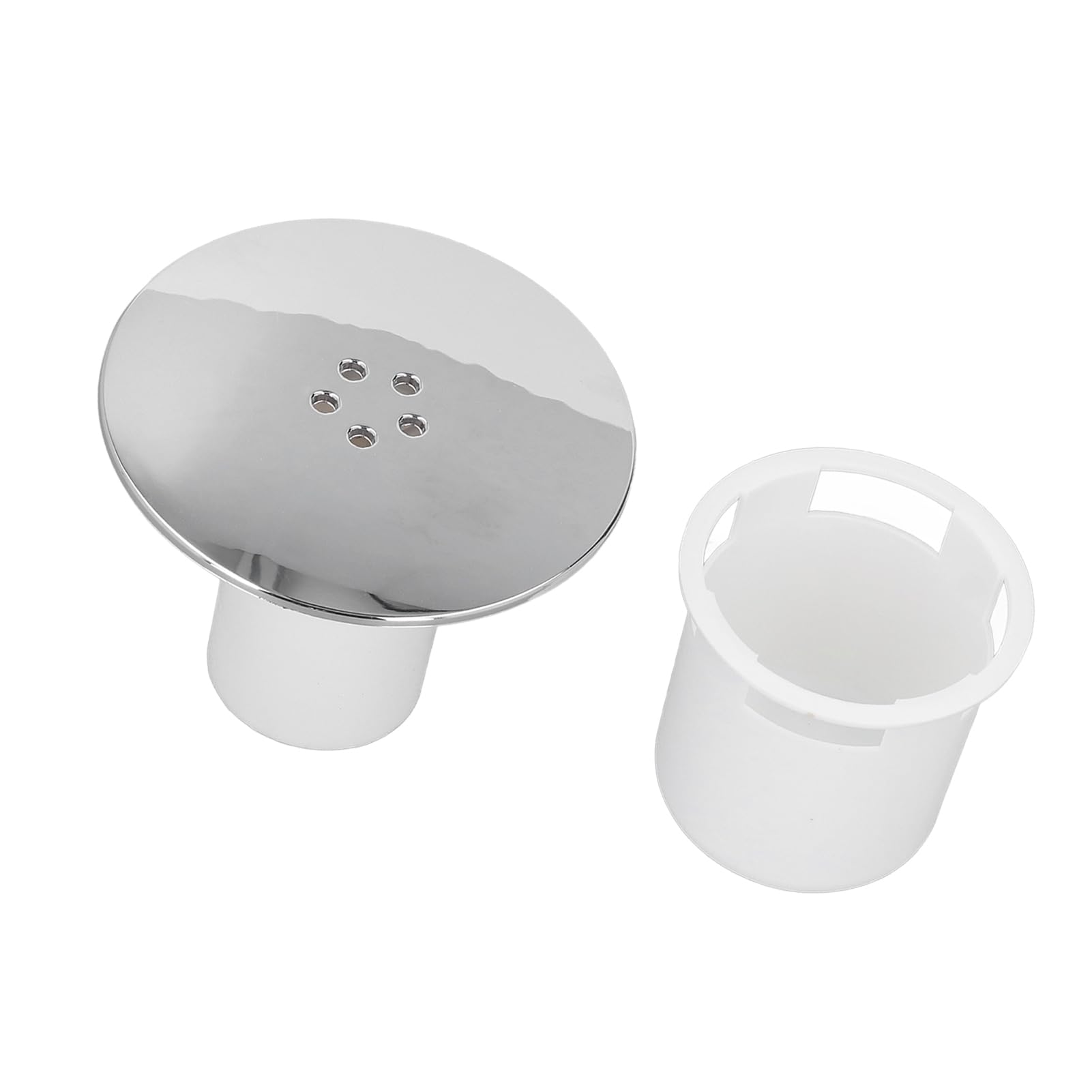 Omabeta Home Décor & Bathroom Décor couvercle de bonde de douche chromé 90 mm