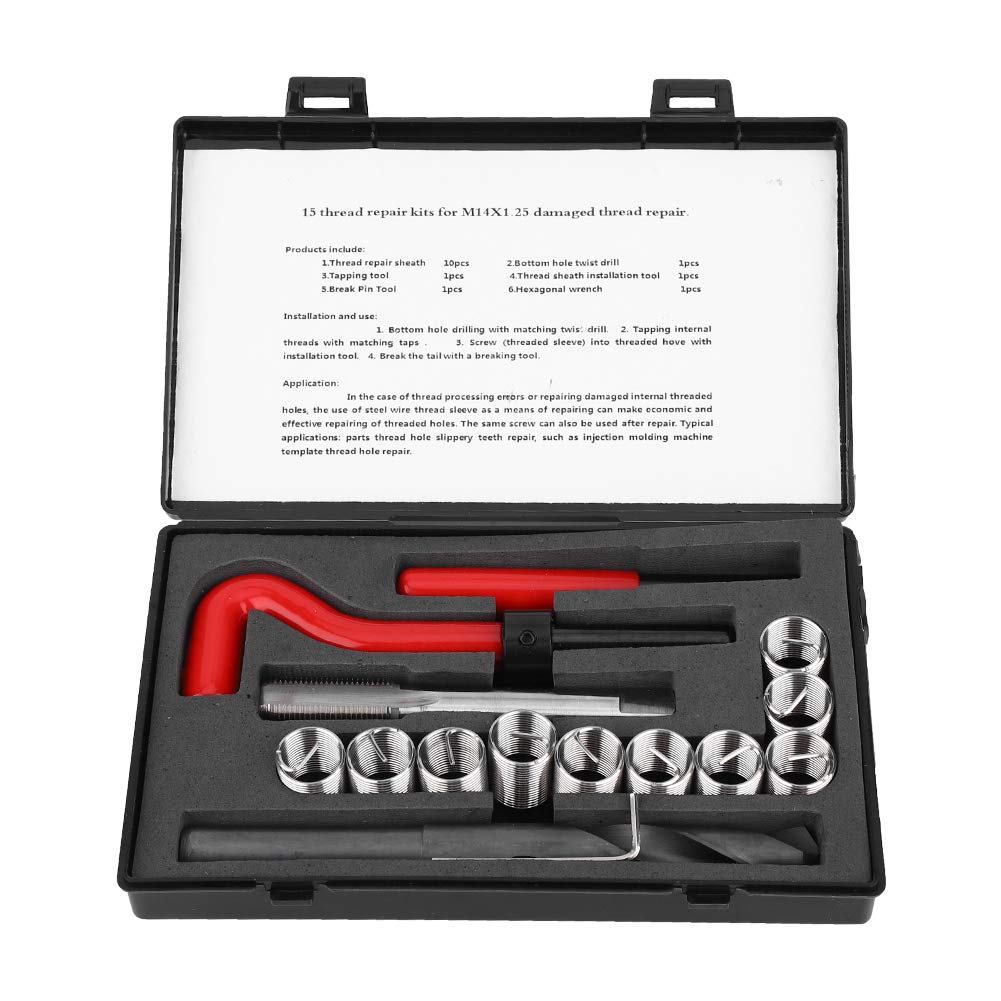 Omabeta Fasteners, Screws & Springs insert fileté M14x1,25 kit 2D acier inoxydable
