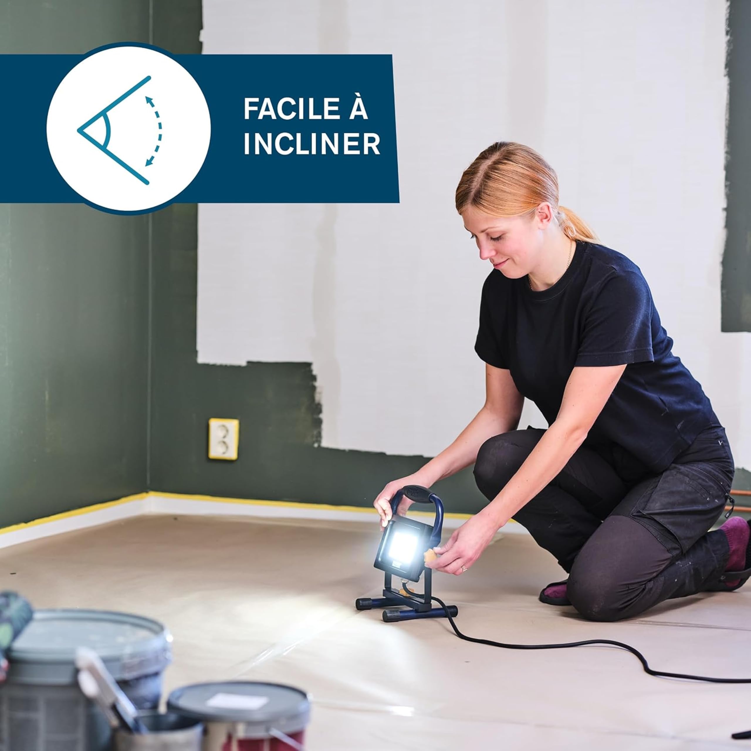 Rapid’os 16 Lampes de Chantier The Painter projecteur LED 2000 lumens IP65