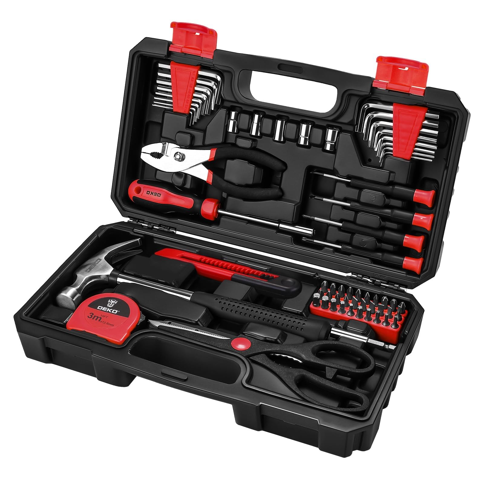 DEKOPRO TOOL KIT boîte à outils 62 pièces, jaune