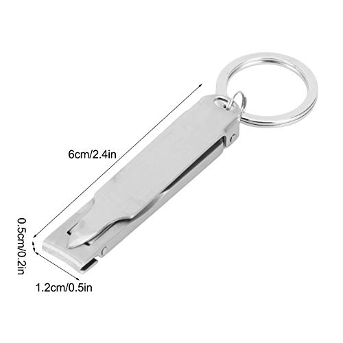 Omabeta Beauty, Hair & Nail Care coupe-ongles pliable inox avec lime porte-clés