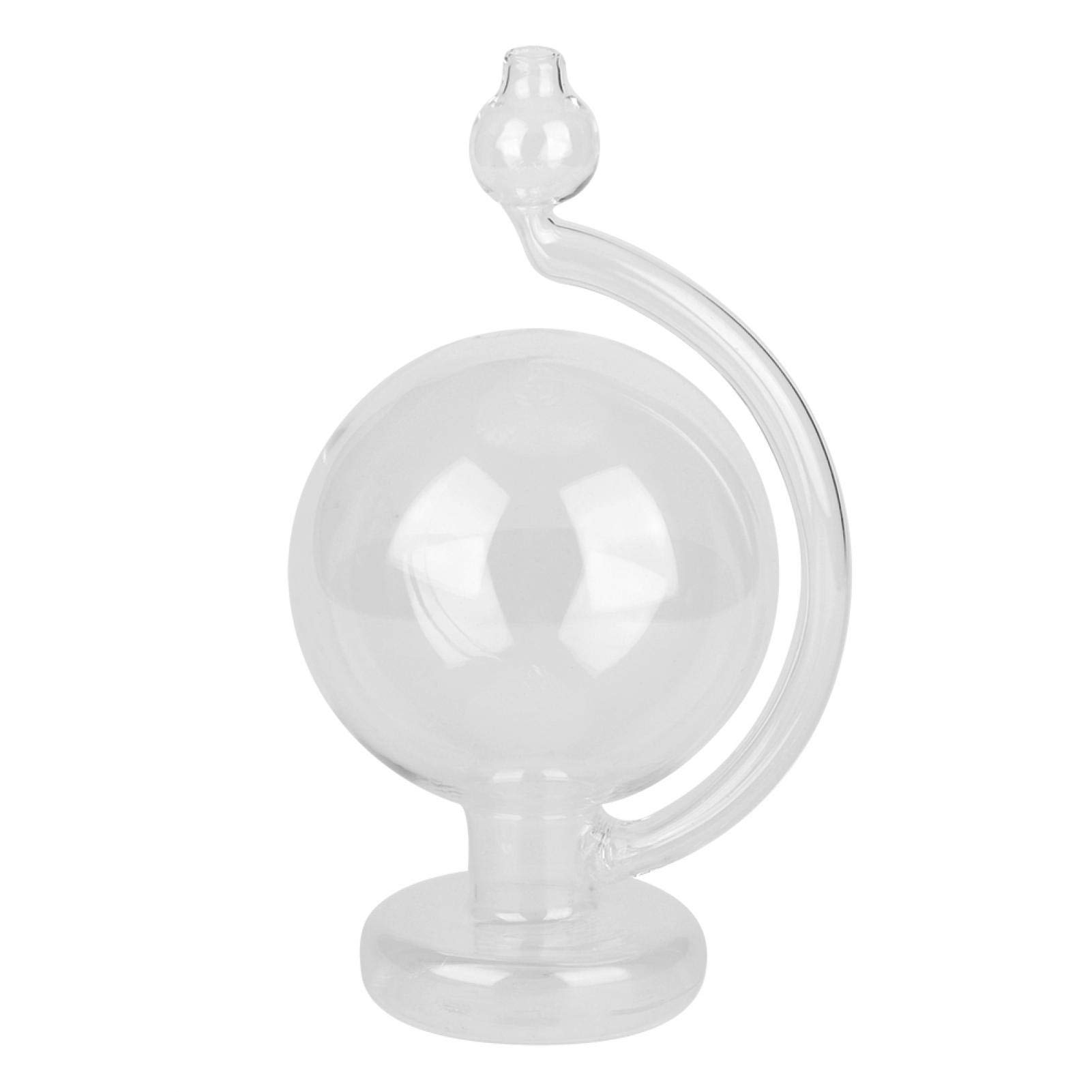 Omabeta Home Décor & Bathroom Décor bouteille météo en verre bleue 15 cm