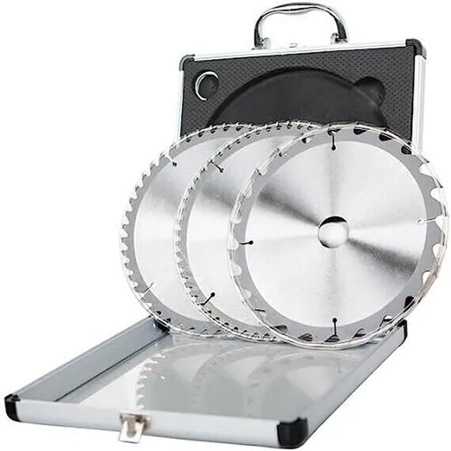Scheppach HM Series lames de scie circulaire 210 mm, lot de 3, multi-matériaux