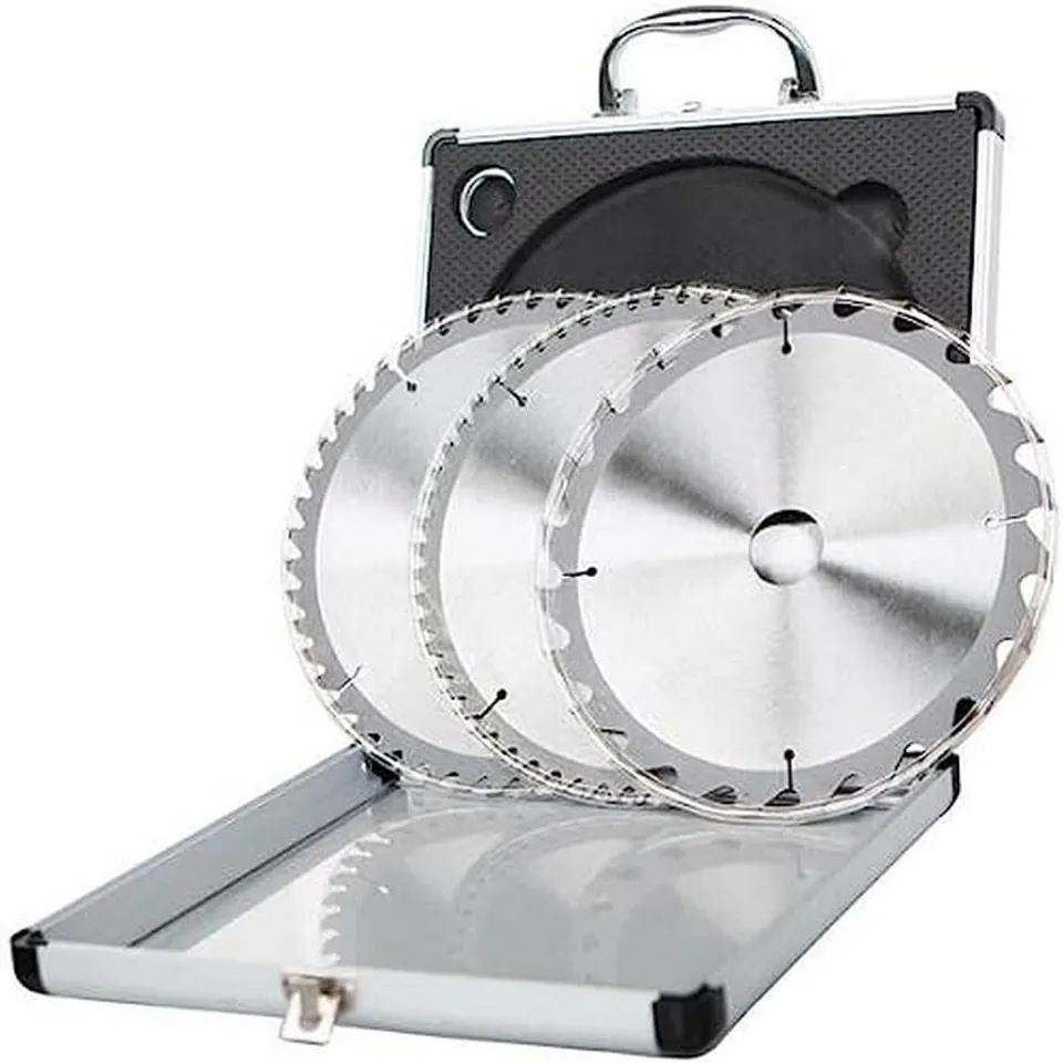 Scheppach HM Series lames de scie circulaire 210 mm, lot de 3, multi-matériaux