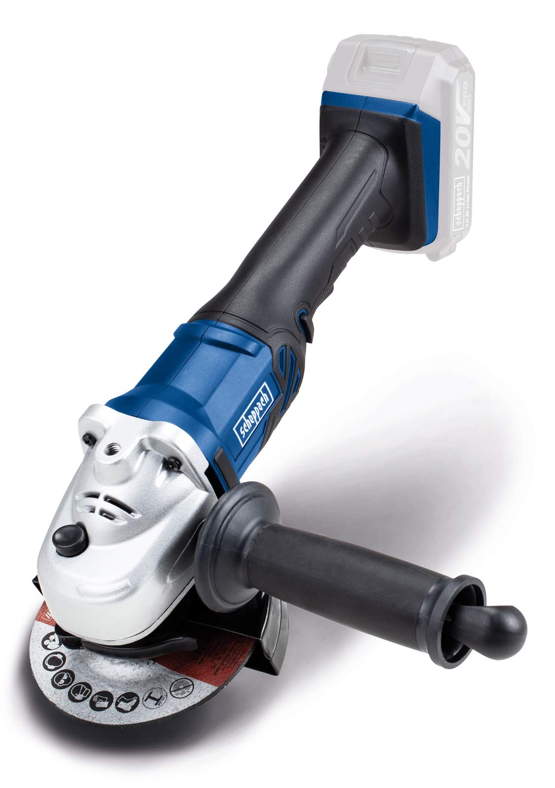 Scheppach 20V Pro Series CAG115-20ProS meuleuse d’angle sans fil 115 mm nue