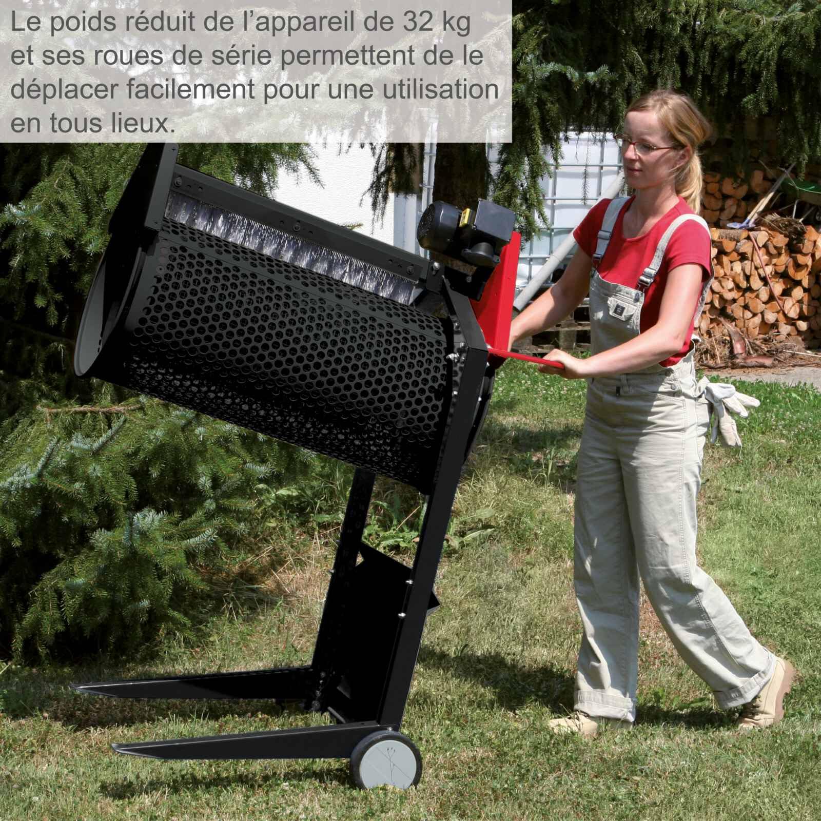Scheppach RG Series RS350 tamis rotatif électrique 250 W, 2 mailles