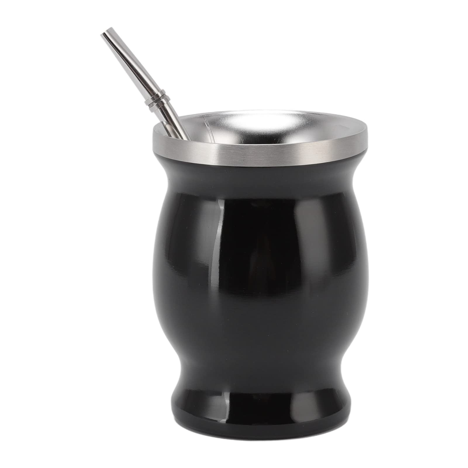 Omabeta Kitchen Utensils & Cooking Tools tasse mate inox double paroi 2 pailles