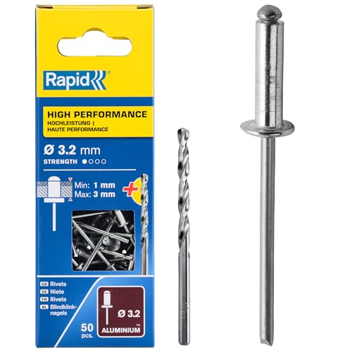 Rapid’os 16 Rivetage 5001528 rivets aveugles aluminium 3,2 × 6 mm, 50 pièces