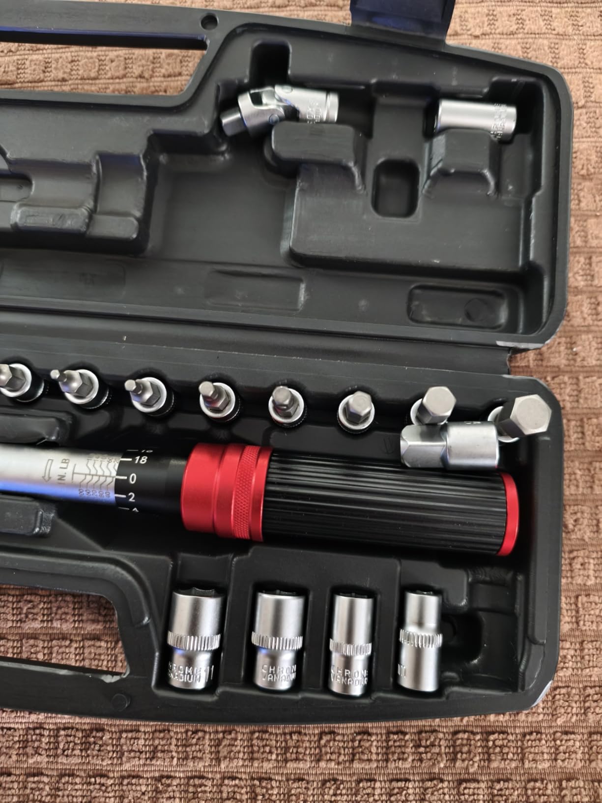 DEKOPRO SOCKET SET clé dynamométrique 3/8″ 5–50 lb-ft précision ±3 %