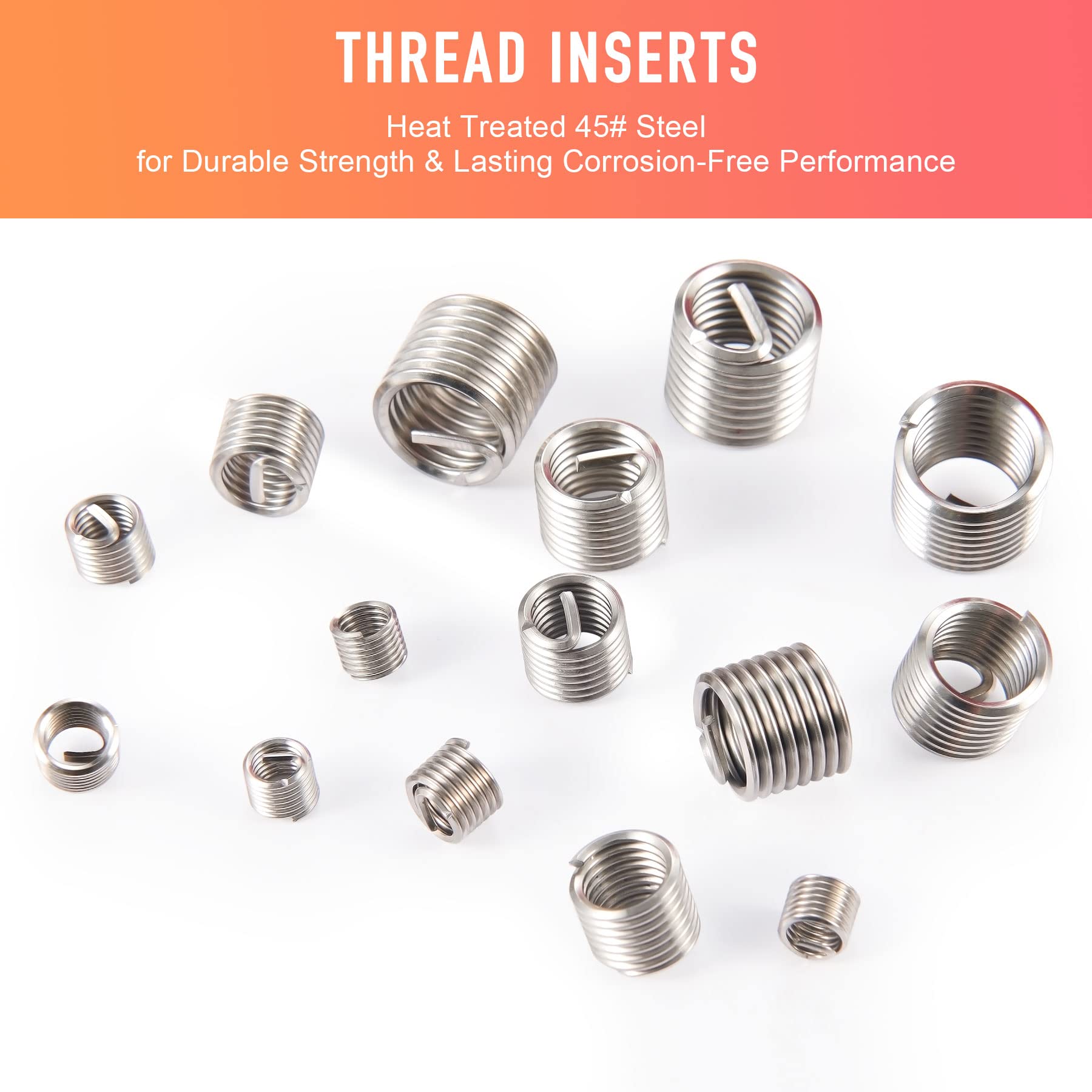 ZELCAN Thread Repair Kit kit réparation filetage Helicoil M5-M12 131 pièces