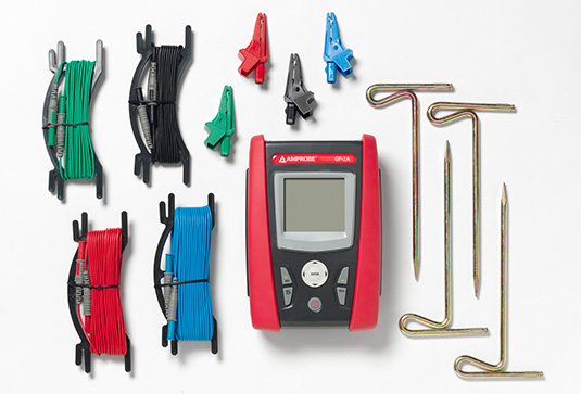 Amprobe Power Quality, Ground Resistance & Insulation Testers GP-2A testeur de terre avec logiciel PC