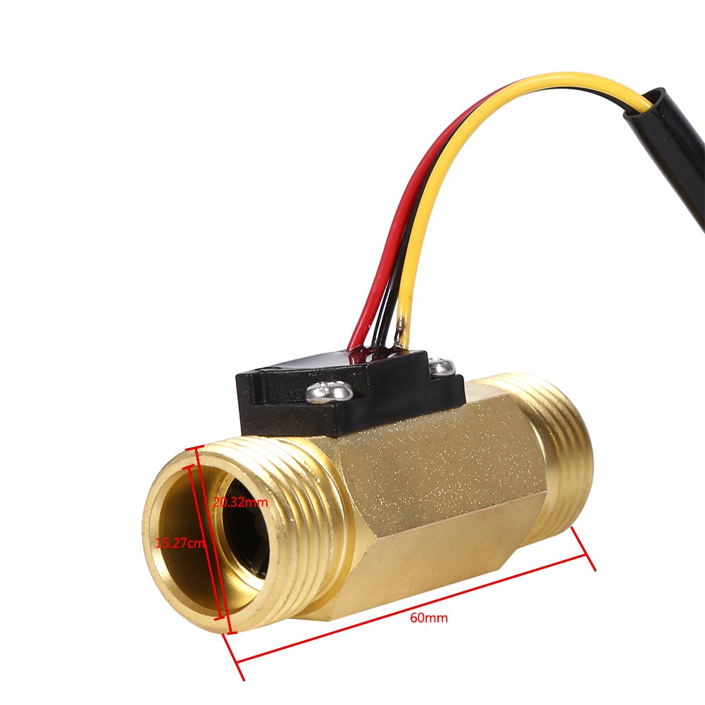 Omabeta Pumps & Irrigation Equipment capteur de débit d’eau G1/2 1–30 L/min en cuivre