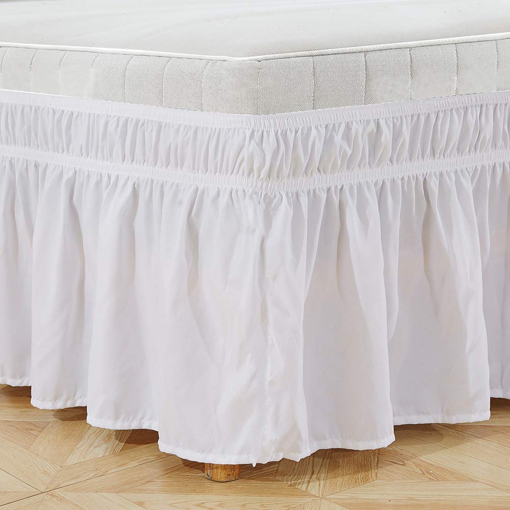 Omabeta Home Décor & Bathroom Décor Jupe de lit Queen 60 × 80 + 15 po lavable
