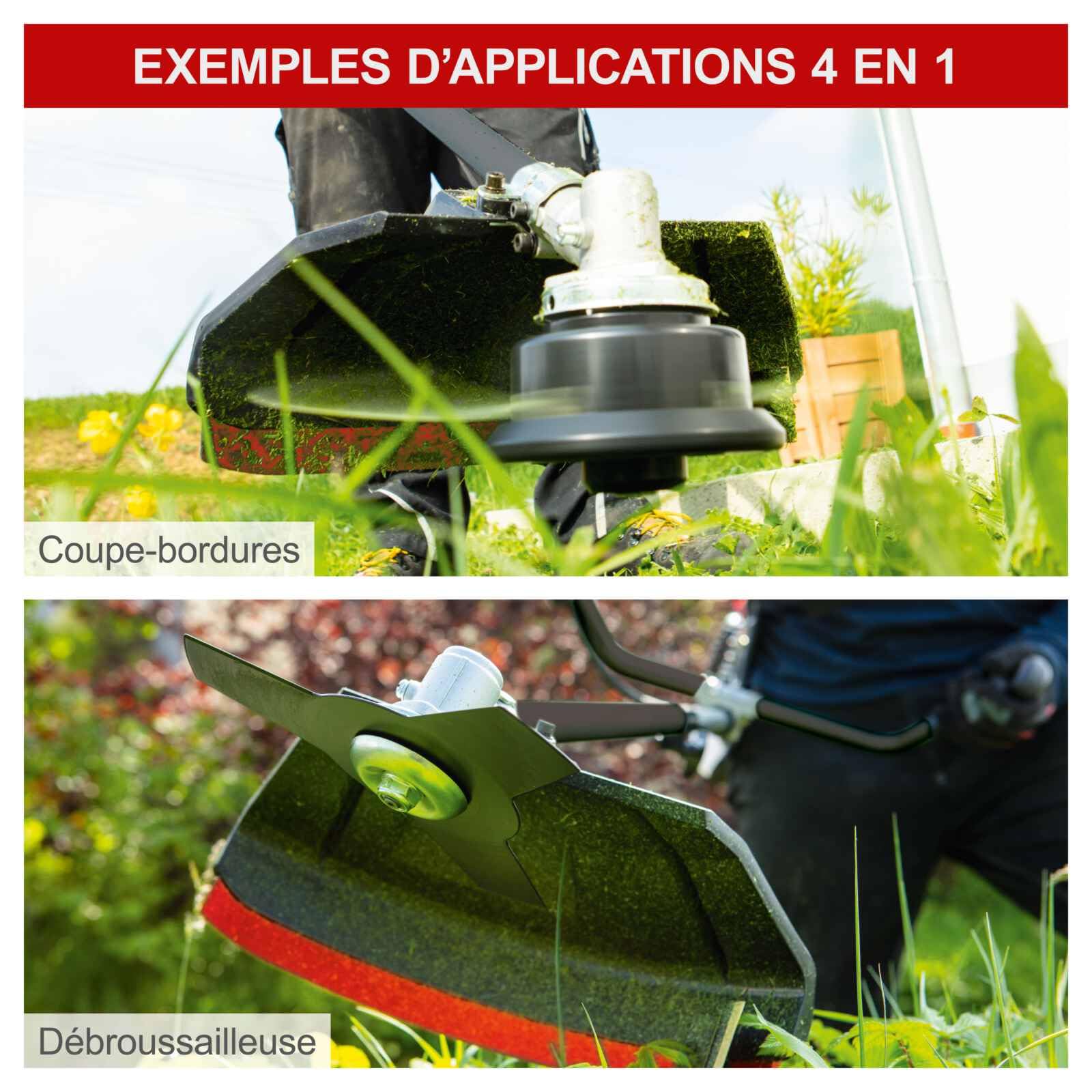 Scheppach TKG Series MFH5300-4BP débroussailleuse thermique 4 en 1 à dos