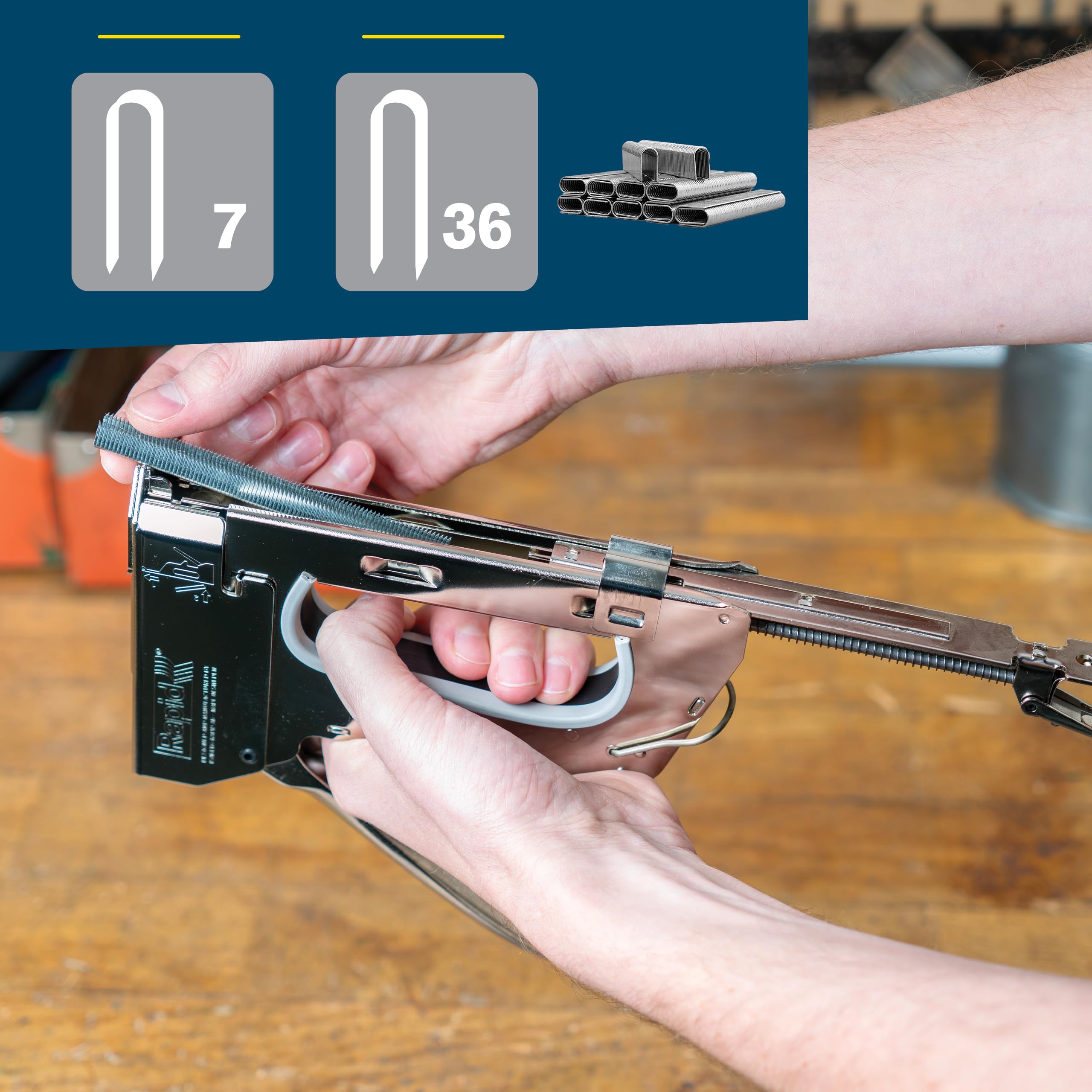 Rapid’os 16 Agrafage R36E agrafeuse câble pour agrafes n°36 et n°7