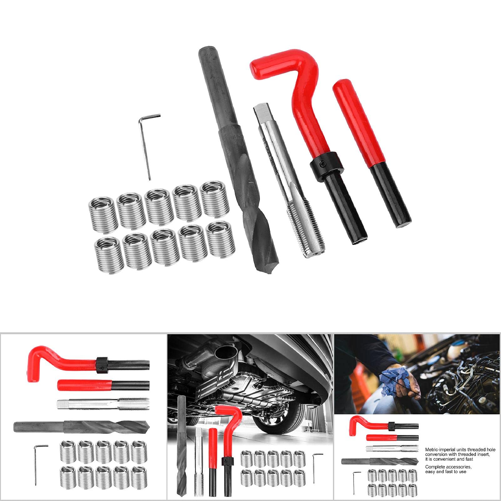 Omabeta Fasteners, Screws & Springs insert fileté M14x1,25 kit 2D acier inoxydable