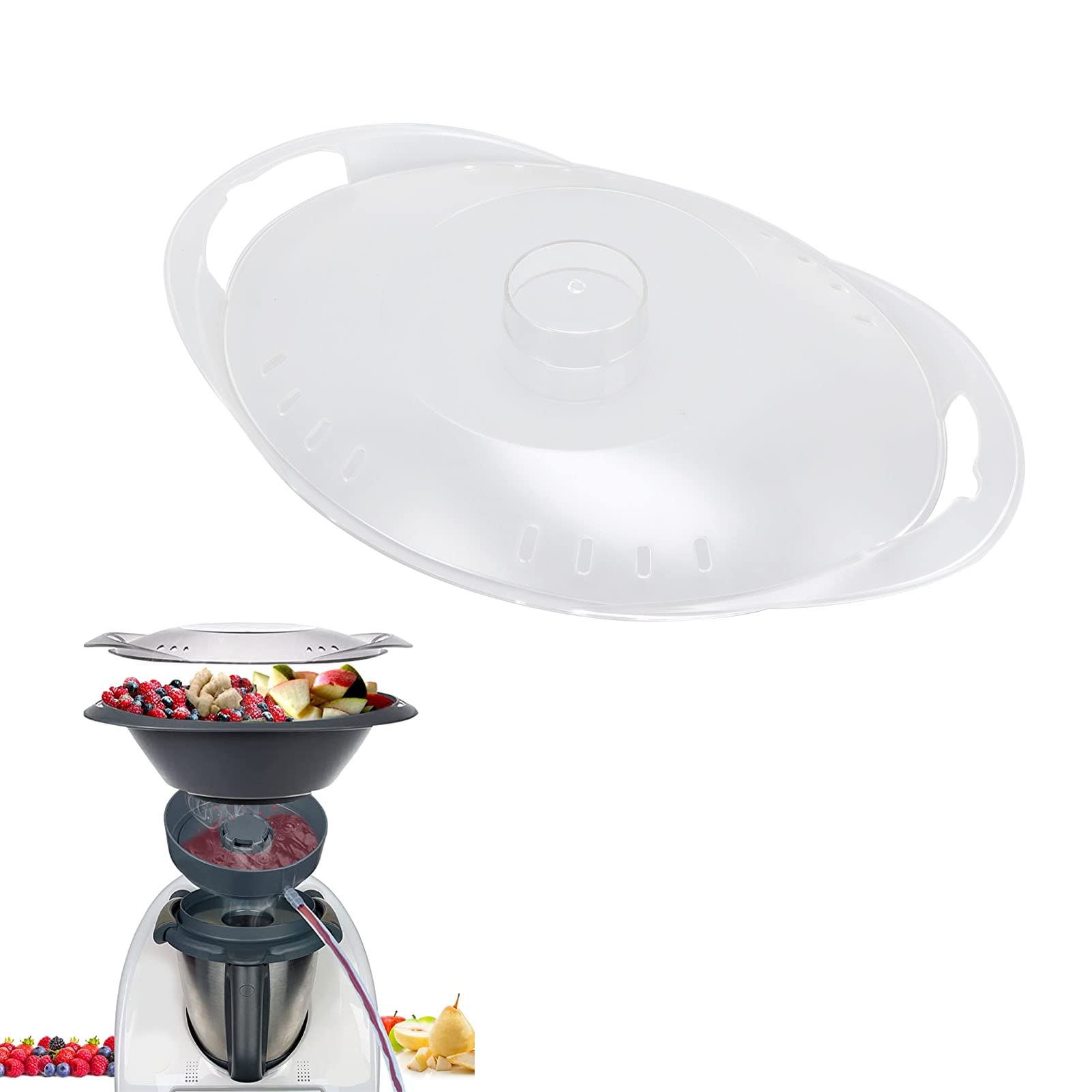 Omabeta Kitchen Utensils & Cooking Tools couvercle Varoma pour TM6, TM5 et TM31 en ABS