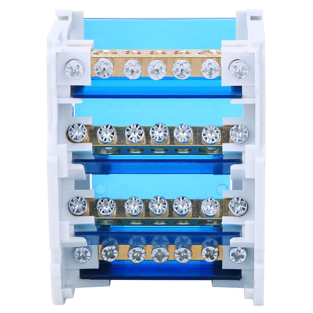 Omabeta Electrical Components & Wiring bornier de distribution 407 4 niveaux rail DIN 125 A
